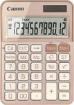 Calculatrice de bureau Canon KS-125KB - 12 chiffres - alimentation batterie et solaire - or rose