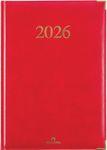 Agenda Kiev - 1 semaine sur 2 pages - 22 x 30 cm - rouge - Oberthur