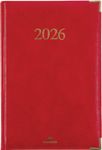 Agenda Kiev - 1 semaine sur 2 pages - 17 x 24,5 cm - rouge - Oberthur
