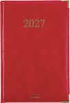 Agenda Kiev - 1 semaine sur 2 pages - 17 x 24,5 cm - rouge - Oberthur