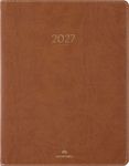 Agenda Eton - 1 semaine sur 2 pages - 22 x 28 cm - marron - Oberthur