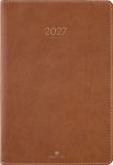 Agenda Eton - 1 semaine sur 2 pages - 17 x 24,5 cm - marron - Oberthur