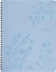 Agenda à spirale Primrose - 1 semaine sur 2 pages - 22 x 28 cm - bleu ciel - Oberthur