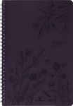 Agenda à spirale Primrose - 1 semaine sur 2 pages - 17 x 24,5 cm - violet - Oberthur