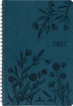 Agenda à spirale Primrose - 1 semaine sur 2 pages - 17 x 24,5 cm - vert canard - Oberthur