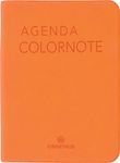 Agenda Colornote - 1 semaine sur 2 pages - 7,5 x 10,5 cm - orange - Oberthur
