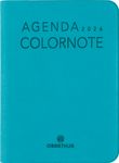 Agenda Colornote - 1 semaine sur 2 pages - 7,5 x 10,5 cm - bleu turquoise - Oberthur