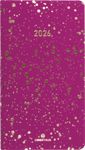 Agenda de poche Céleste - 1 semaine sur 2 pages - 9,5 x 17 cm - fuchsia - Oberthur