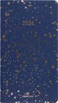 Agenda de poche Céleste - 1 semaine sur 2 pages - 9,5 x 17 cm - bleu marine - Oberthur