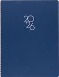 Agenda à spirale Portland - 1 semaine sur 2 pages - 22 x 28 cm - bleu - Oberthur