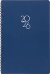 Agenda à spirale Portland - 1 semaine sur 2 pages - 17 x 24,5 cm - bleu - Oberthur