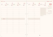 Oberthur - Recharge pour organiseur - 1 semaine sur 2 pages (semainier international) - 21 x 32,5 cm