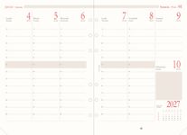 Oberthur - Recharge pour organiseur - 1 semaine sur 2 pages (semainier international) - 14,5 x 23,5 cm