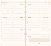 Oberthur - Recharge pour organiseur - 1 semaine sur 2 pages à l'horizontal - 10 x 17 cm