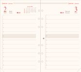 Oberthur - Recharge pour organiseur - 1 jour par page - 9,5 x 19,5 cm