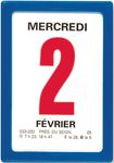 Oberthur - Bloc éphéméride classique - 6 x 9 cm - bleu