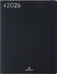 Agenda Flex - 1 semaine sur 2 pages - 22 x 28 cm - noir - Oberthur