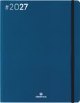 Agenda Flex - 1 semaine sur 2 pages - 22 x 28 cm - bleu marine - Oberthur