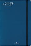 Agenda Flex - 1 semaine sur 2 pages - 17 x 24,5 cm - bleu marine - Oberthur
