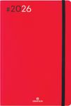 Agenda Flex - 1 semaine sur 2 pages - 17 x 24,5 cm - rouge - Oberthur