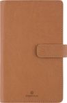 Agenda à spirale Milano - 1 semaine sur 2 pages - 11 x 18 cm - camel - Oberthur