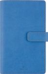 Agenda à spirale Milano - 1 semaine sur 2 pages - 11 x 18 cm - bleu denim - Oberthur