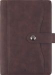 Agenda à spirale Davos - 1 semaine sur 2 pages - 17 x 24,5 cm - marron - Oberthur