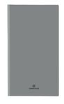Agenda de poche spiralé Malmo - 1 semaine sur 2 pages - 9,5 x 17 cm - gris - Oberthur