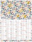 Calendrier Poster or - 6 mois par face - 21 x 26,5 cm - Oberthur