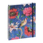 Agenda de bureau Sophie Adde Lady 20S spiralé - 1 semaine sur 2 pages - 15 x 21 cm - Oiseau - Exacompta