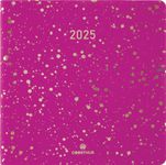 Agenda Céleste - 1 semaine sur 2 pages - 16,5 x 16,5 cm - fuchsia - Oberthur