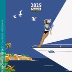 Calendrier mensuel 30x30 cm - 16 mois - Vacances rétro