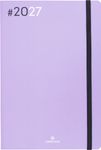 Agenda Flex - 1 semaine sur 2 pages - 17 x 24,5 cm - lilas - Oberthur