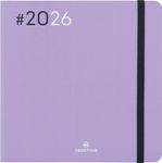 Agenda Flex - 1 semaine sur 2 pages - 16 x 16 cm - lilas - Oberthur