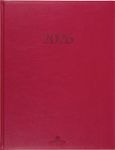 Agenda London - 1 semaine sur 2 pages - 22 x 28 cm - rouge - Oberthur