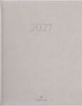 Agenda London - 1 semaine sur 2 pages - 22 x 28 cm - gris clair - Oberthur