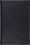 Agenda London - 1 semaine sur 2 pages - 17 x 24,5 cm - noir - Oberthur