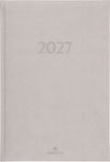 Agenda London - 1 semaine sur 2 pages - 17 x 24,5 cm - gris clair - Oberthur