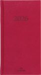 Agenda London - 1 semaine sur 2 pages - 9,5 x 17,5 cm - rouge - Oberthur