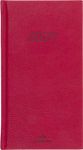 Agenda London - 1 semaine sur 2 pages - 9,5 x 17,5 cm - rouge - Oberthur