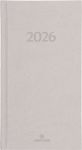 Agenda London - 1 semaine sur 2 pages - 9,5 x 17,5 cm - beige - Oberthur