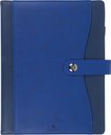 Agenda à spirale Davos - 1 semaine sur 2 pages - 22 x 28 cm - bleu - Oberthur