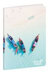 Quo Vadis Respire - Agenda - 2025 - semainier - reliure piquée - mini - 100 x 150 mm - portrait - canoe - multicolore - carton