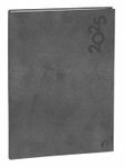 Quo Vadis - Agenda - 2025 - Affaires - Semainier Planning - Français - Gaïa - Gris - 13 mois de décembre à décembre - 10x15 cm - Papier Clairefontaine blanc - Fabrication française