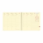 Quo Vadis - Agenda - Spiralé - Exécutif Prestige S - Semainier Planning - Français - Soho - Orange - 13 mois de décembre à décembre - 16x16 cm