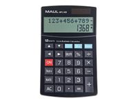 Calculatrice de bureau Maul MTL 600 - 12 chiffres - panneau solaire et pile - noir