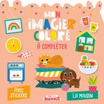 Mon p'tit hemma - mon imagier colore a completer -la maison - avec stickers