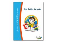 Serpodile - Cahier de texte - reliure à spirale - 170 x 220 mm - 50 feuilles / 100 pages