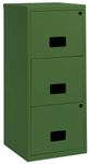 Classeur 3 tiroirs pour dossier suspendus - 96 x 40 x 40 cm  - kaki