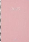 Agenda de poche spiralé Galway - 1 semaine sur 2 pages - 10 x 15 cm - rose - Oberthur